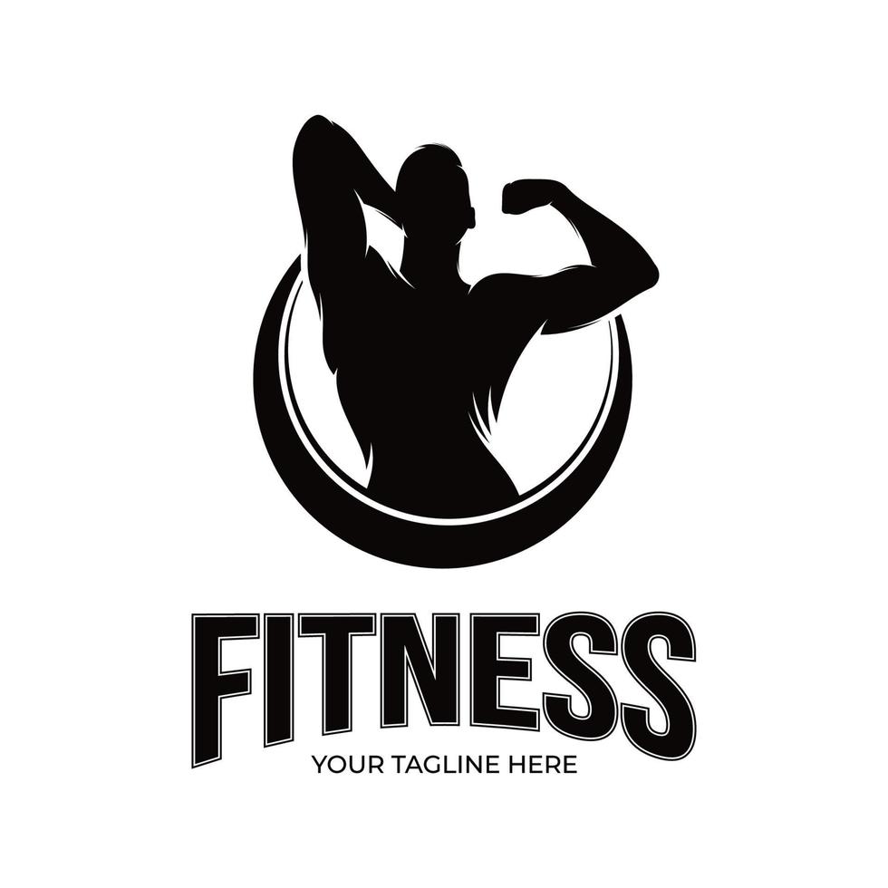 illustration de conception de logo de remise en forme vecteur