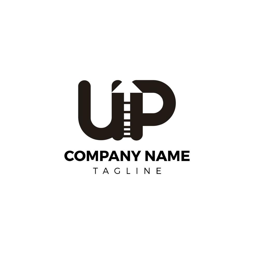 Facile typographie logo conception en haut concept vecteur