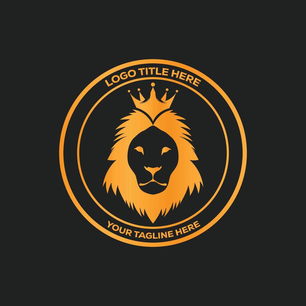 Lion logo pour marque ou affaires ou entreprise vecteur
