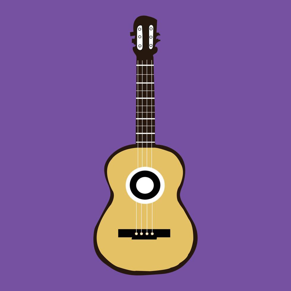 une magnifique guitare illustration vecteur art conception