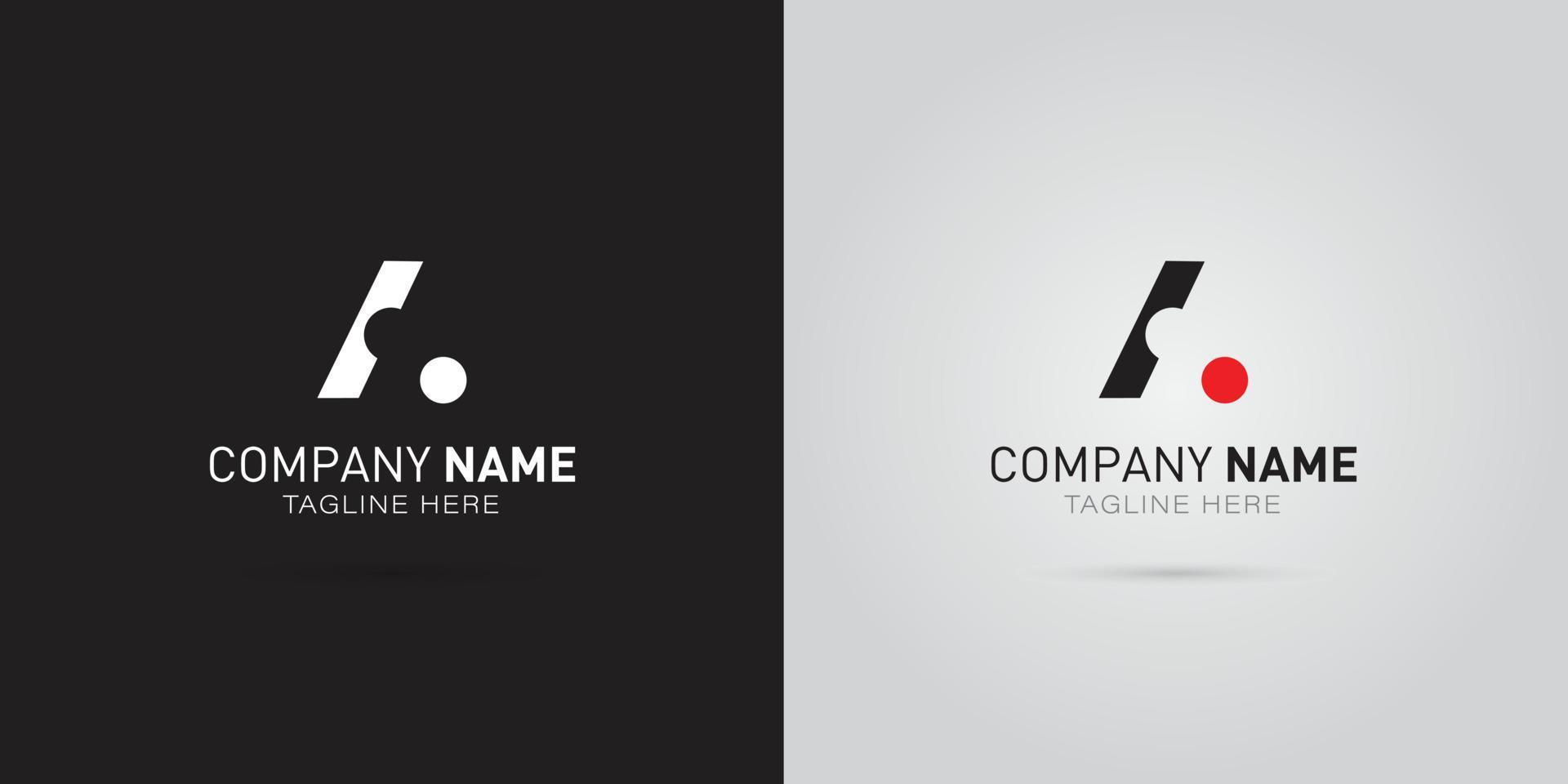 abstrait une lettre logo conception concept vecteur