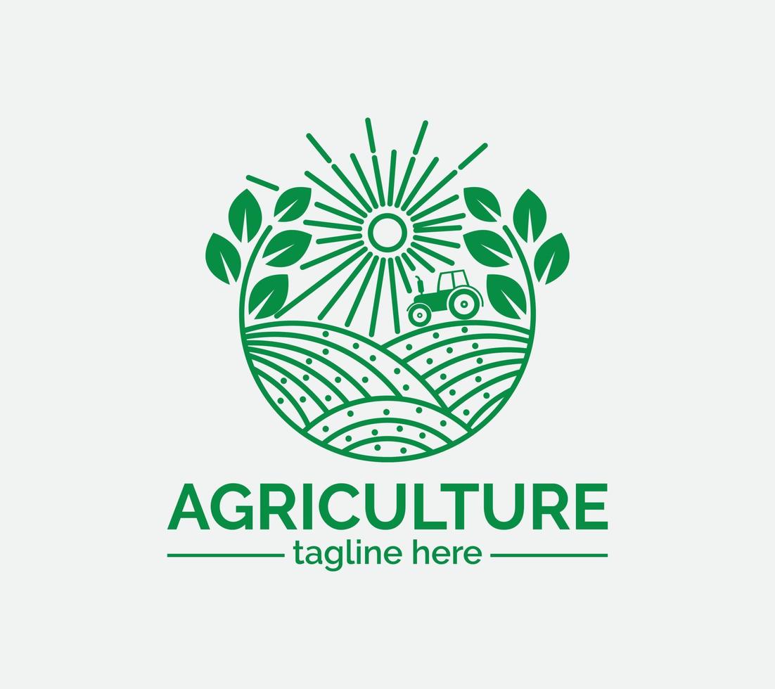 agriculture logo conception sur blanc arrière-plan, vecteur illustration.