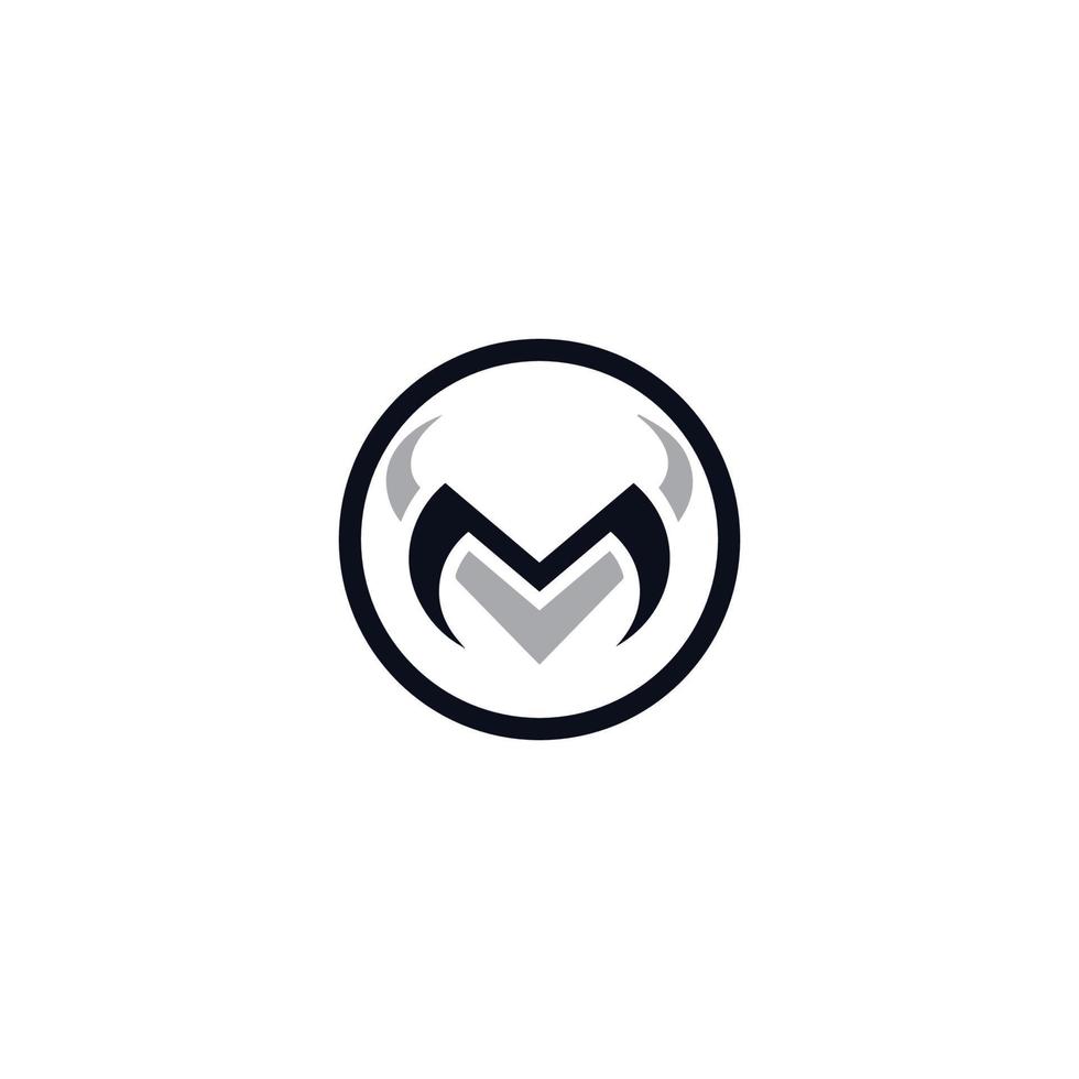 mv lettre moderne monogramme logo conception vecteur