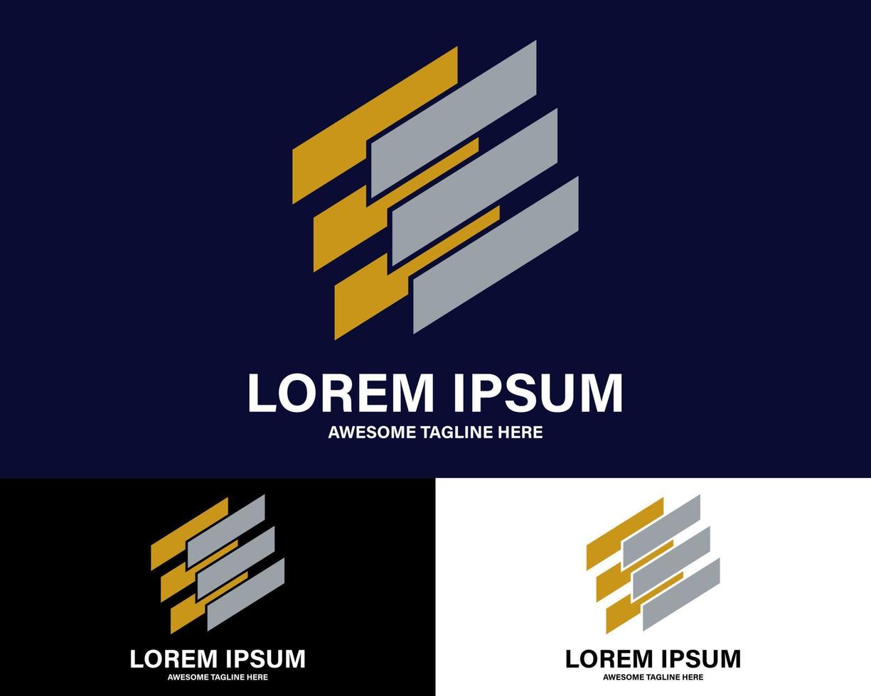 luxe géométrique logo. prime logo. vecteur