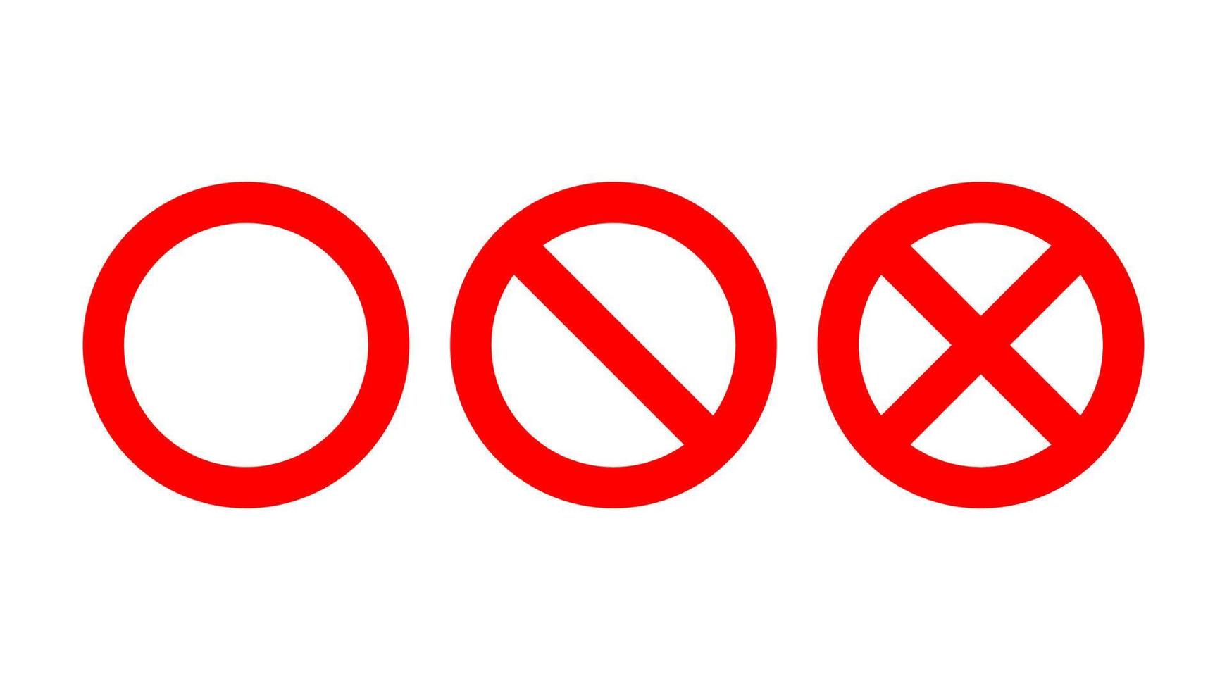restriction signe Facile illustration vecteur ensemble
