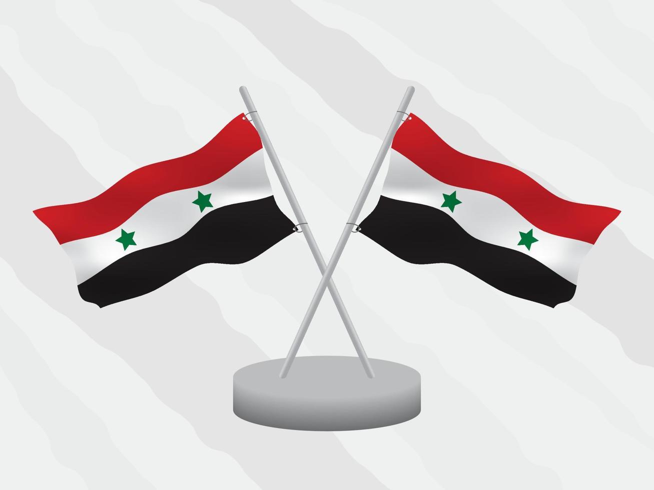 Syrie drapeau conception vecteur, Syrie nationale emblème conception vecteur