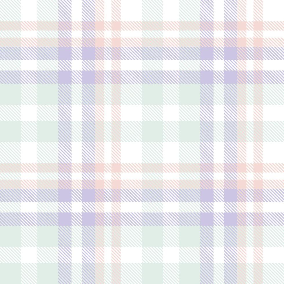 pastel plaid modèle en tissu conception texture est tissé dans une Facile sergé, deux plus de deux en dessous de le chaîne, avancer un fil à chaque passer. vecteur