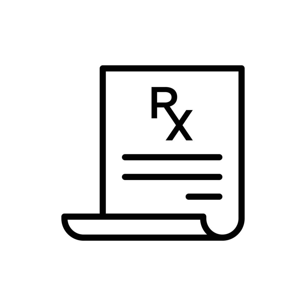 rx icône vecteur conception modèle Facile et moderne