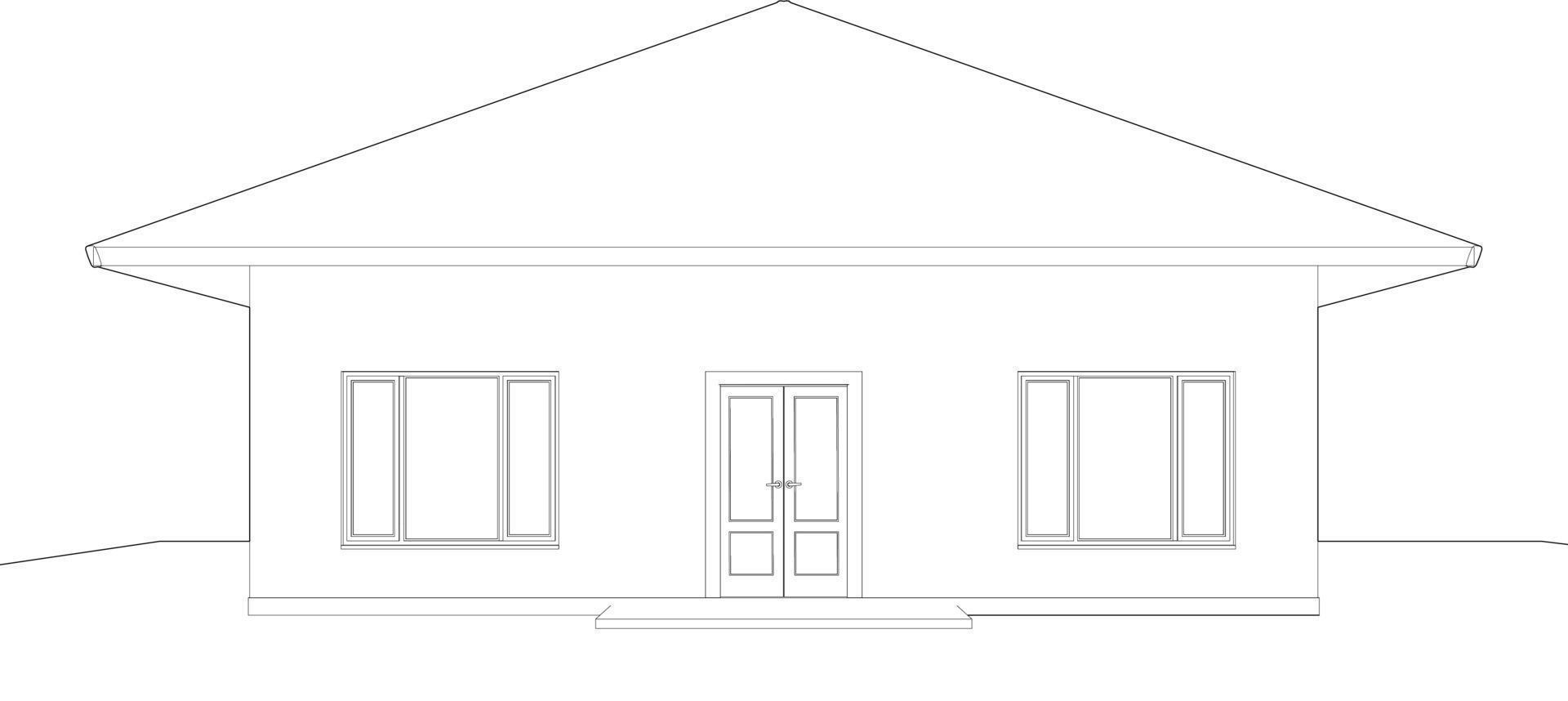 3d illustration de bâtiment structure vecteur