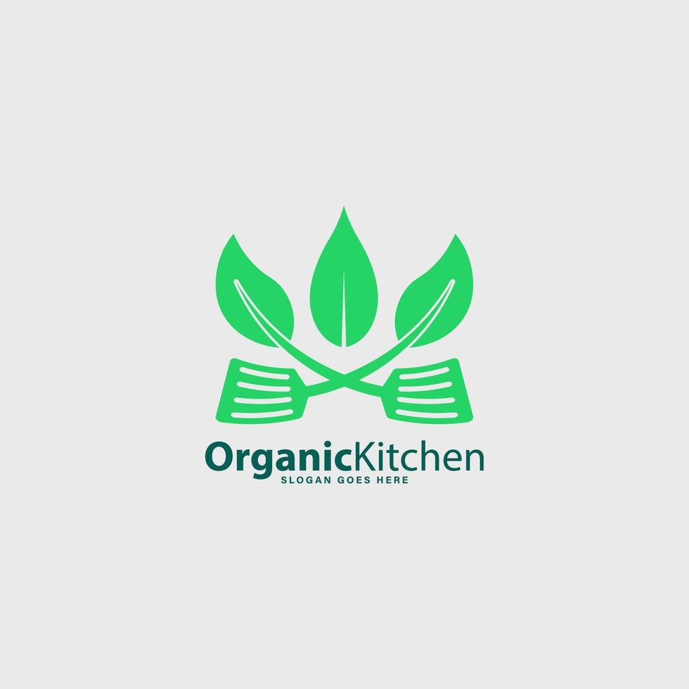 biologique cuisine restaurant logo, sain cuisine nourriture logo vecteur