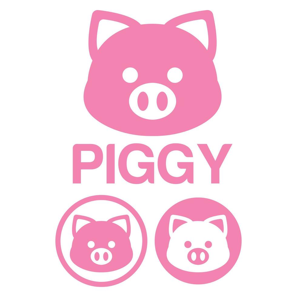 mignonne kawaii tête porc mascotte dessin animé logo conception icône illustration personnage vecteur art. pour chaque Catégorie de entreprise, entreprise, marque comme animal de compagnie boutique, produit, étiqueter, équipe, badge, étiquette