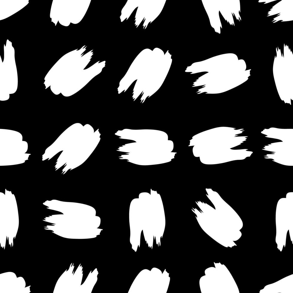 modèle sans couture avec frottis de gribouillis dessinés à la main blanche sur fond sombre. texture grunge abstraite. illustration vectorielle vecteur