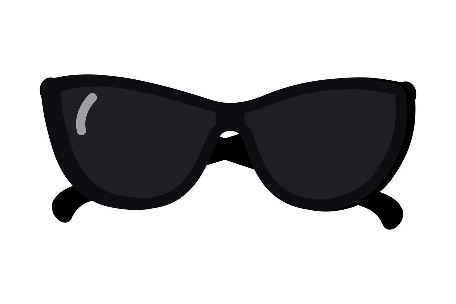 abstrait des lunettes de soleil avec foncé lentilles et noir Cadre. vecteur conception élément pour publicité. eps