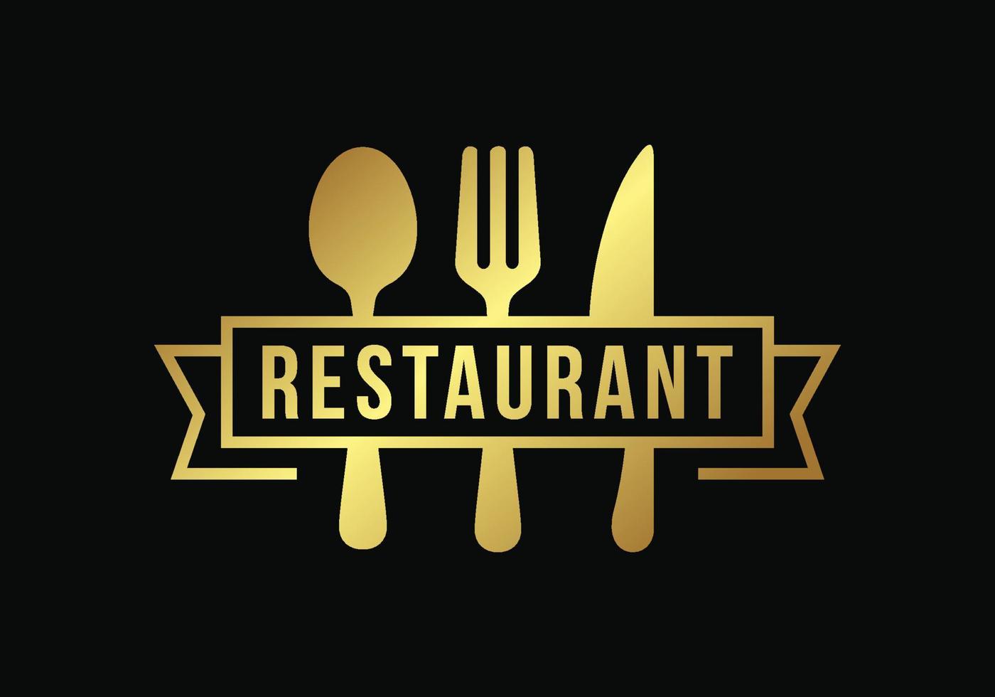 restaurant logo modèle conception vecteur