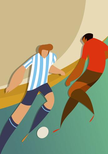 Joueurs de football d'Argentine vecteur