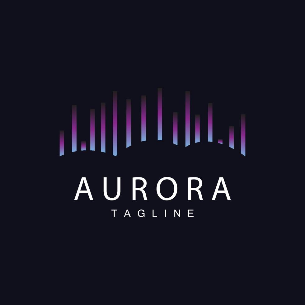 aurore logo, Facile conception incroyable Naturel paysage de aurore, vecteur icône modèle, illustration