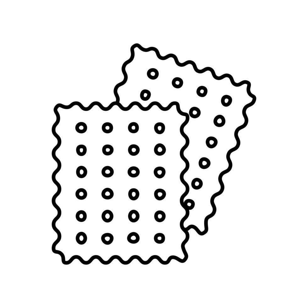 biscuit icône vecteur. confiserie illustration signe. Pâtisserie symbole. confection logo. vecteur