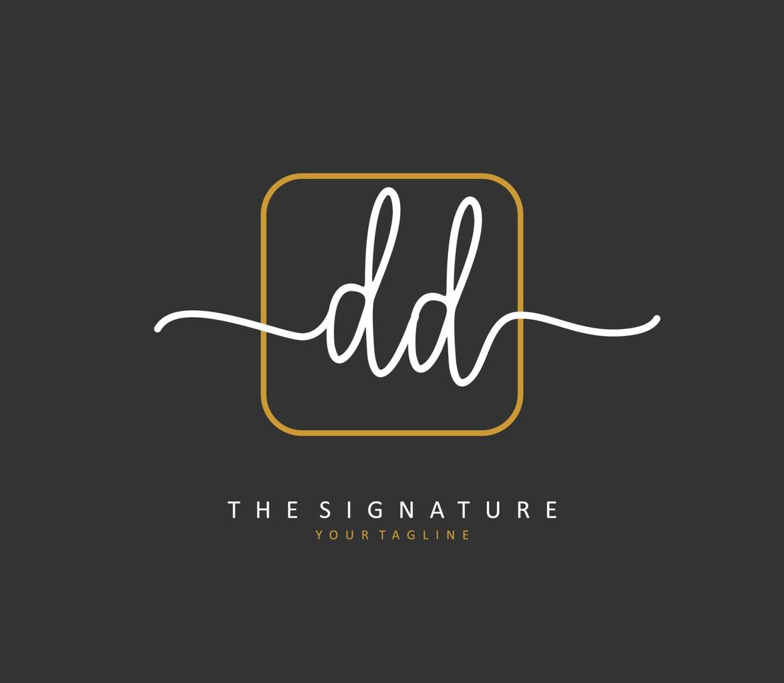 jj initiale lettre écriture et Signature logo. une concept écriture initiale logo avec modèle élément. vecteur