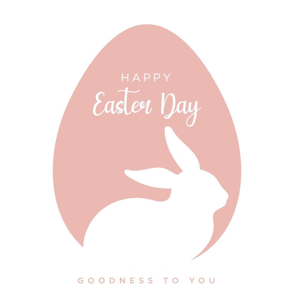 illustration vectorielle de parfait pour joyeux jour de Pâques, lapin, oeuf, fond, modèle, cartes de voeux joyeuses Pâques colorées avec des lapins vecteur