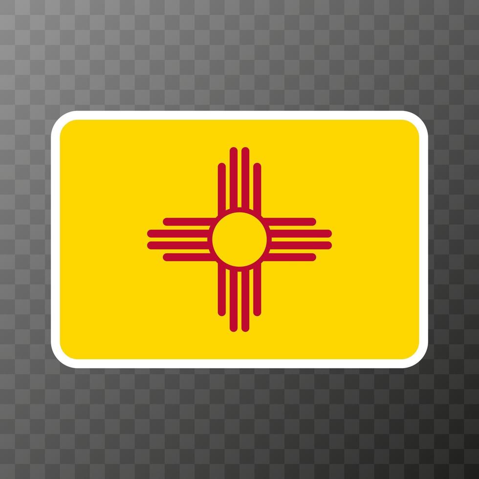 drapeau d'état du nouveau mexique. illustration vectorielle. vecteur