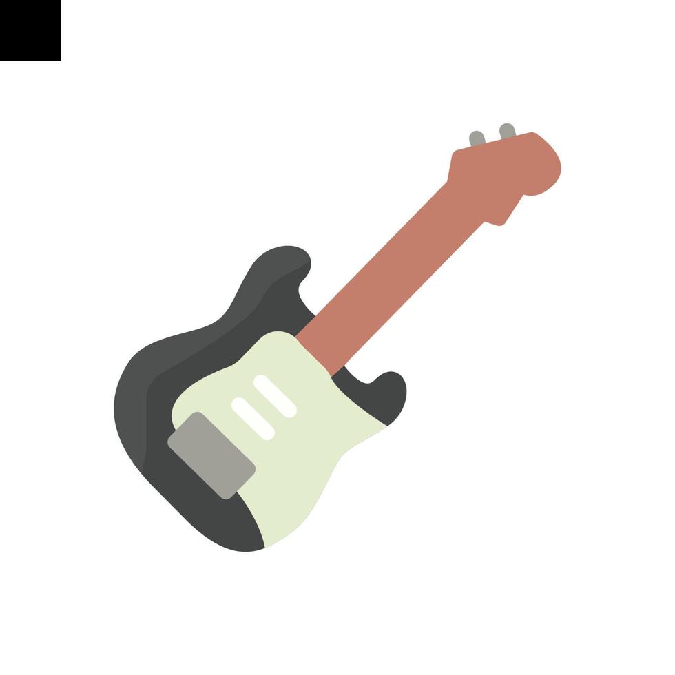 guitare électrique logo conception vecteur