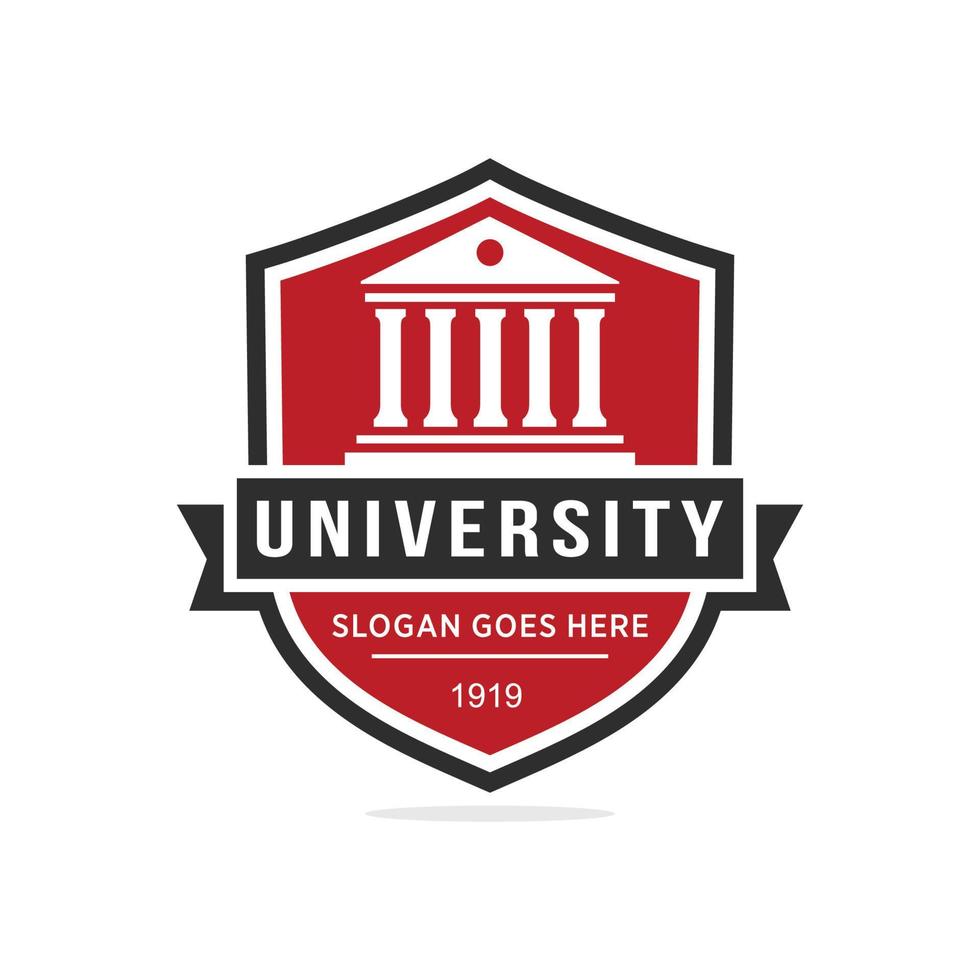 Université logo conception vecteur