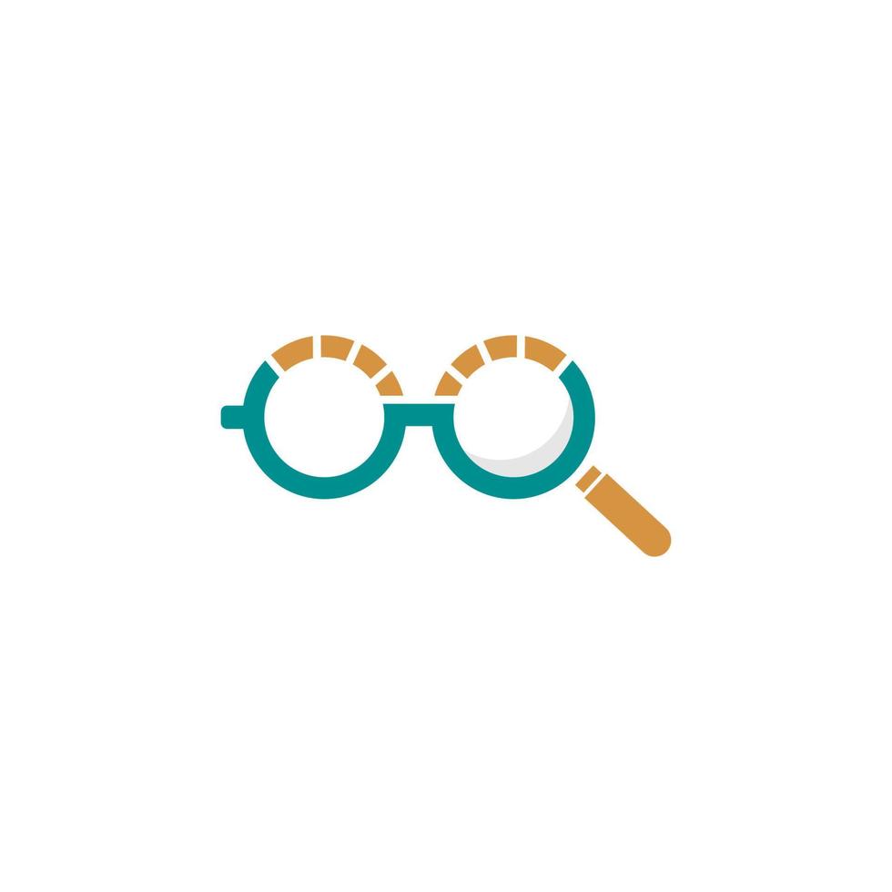 lunettes logo avec signal signe sur il vecteur