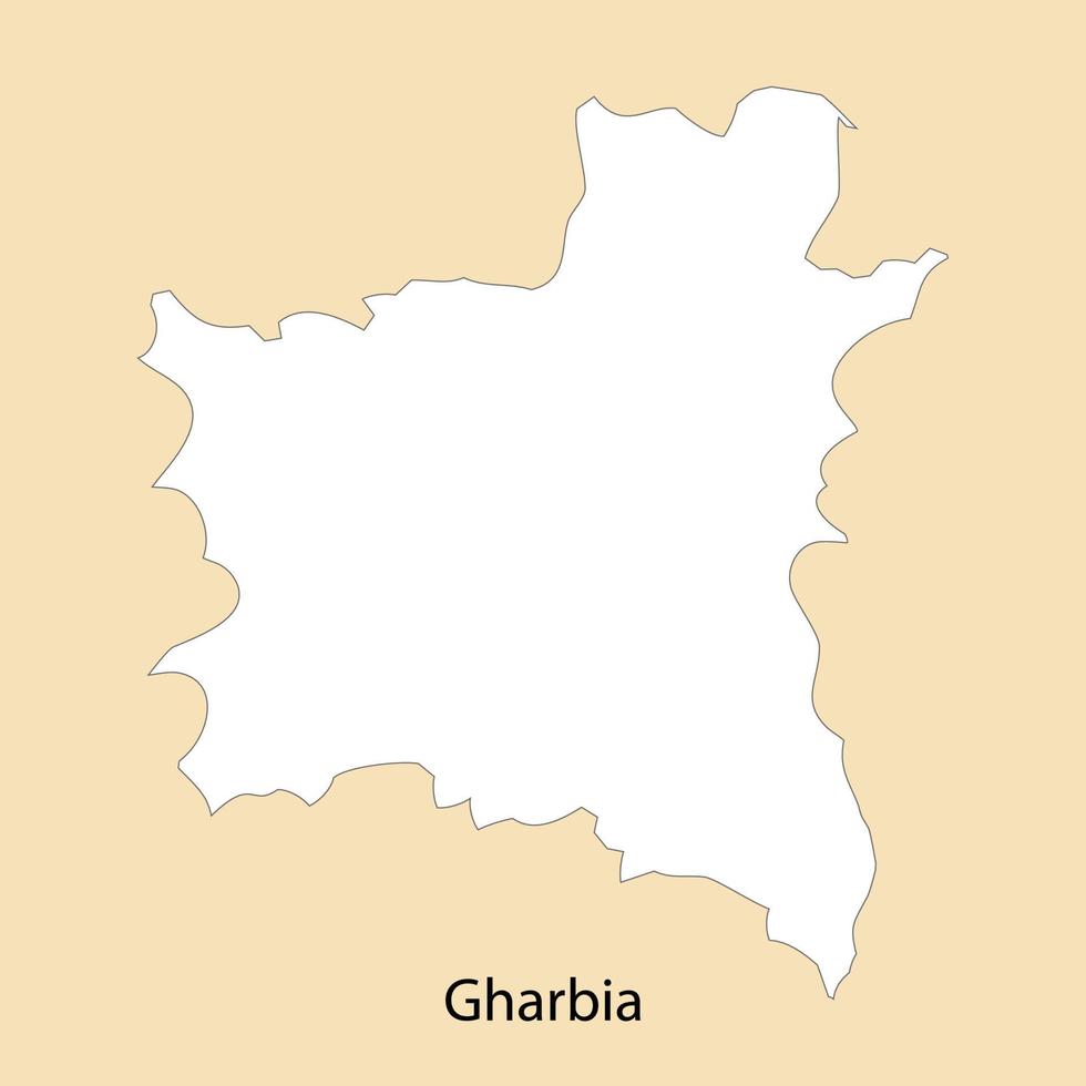 haute qualité carte de gharbie est une Région de Egypte vecteur