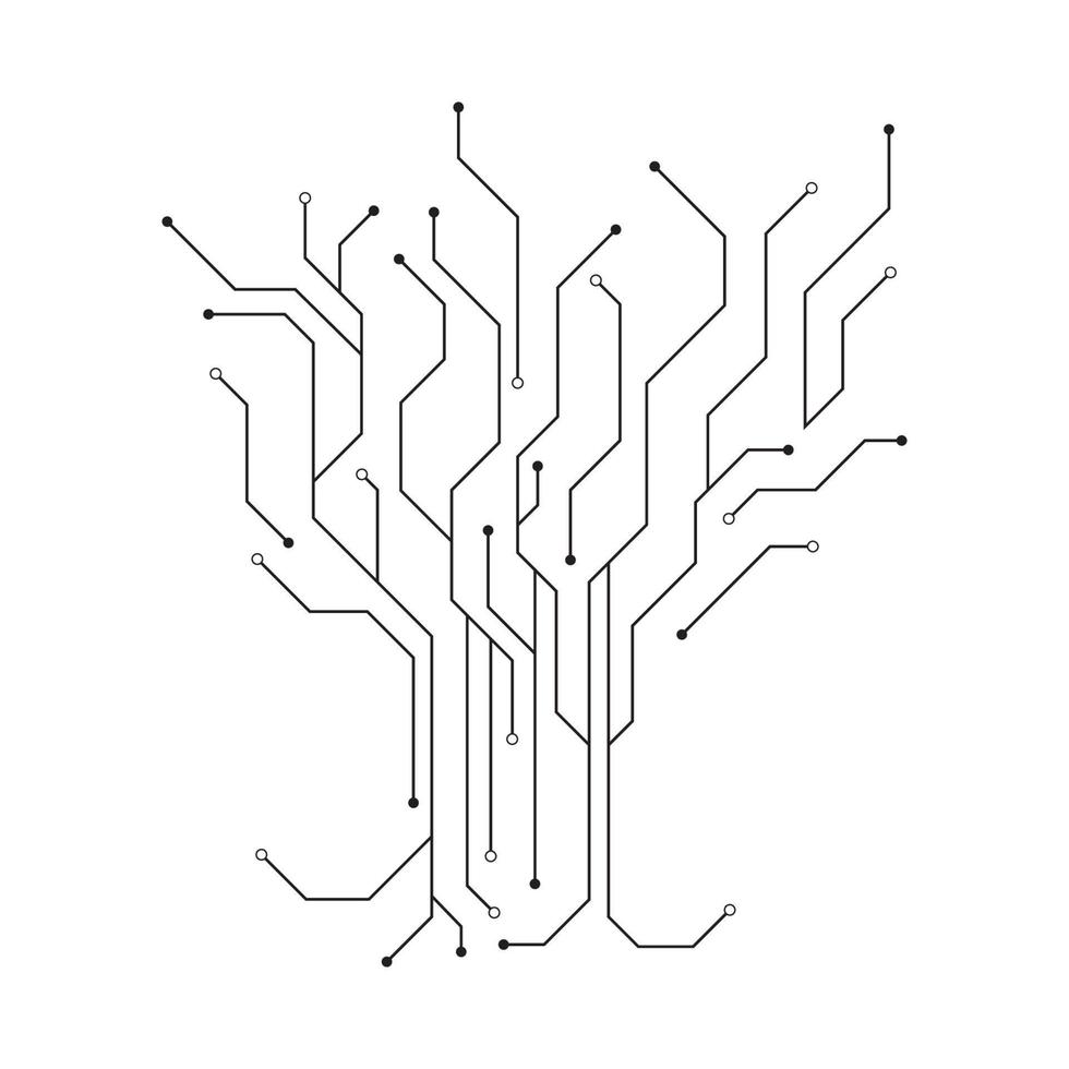 vecteur de modèle de logo de circuit