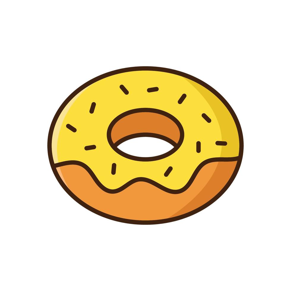 Donut icône vecteur conception modèle Facile et moderne