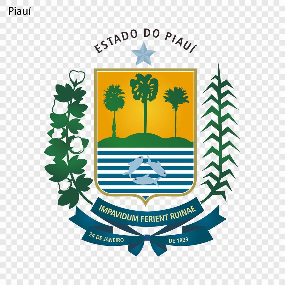 emblème Etat de Brésil vecteur