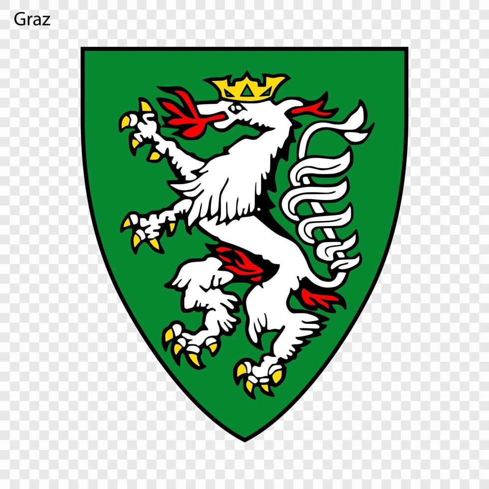 emblème de Graz vecteur