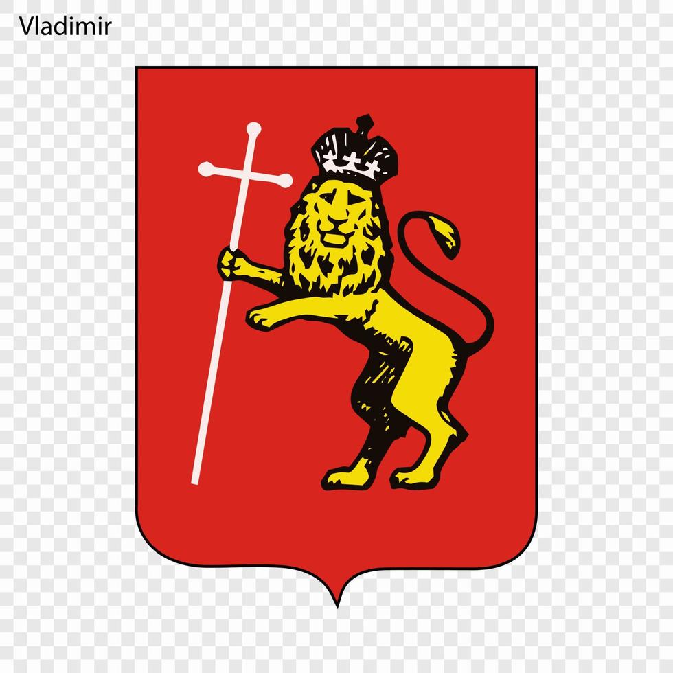emblème de Vladimir vecteur