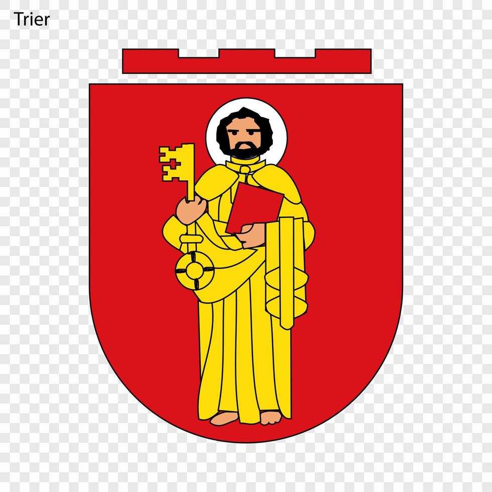 emblème de ville de Allemagne vecteur