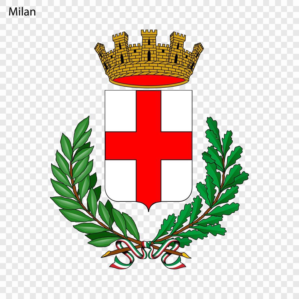 emblème de Milan vecteur