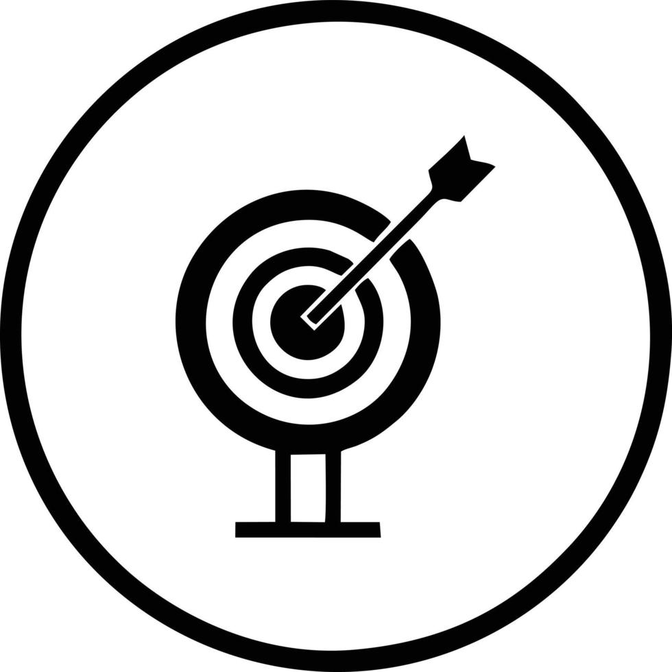 cible concentrer icône symbole conception image, illustration de le Succès objectif icône concept. eps dix vecteur