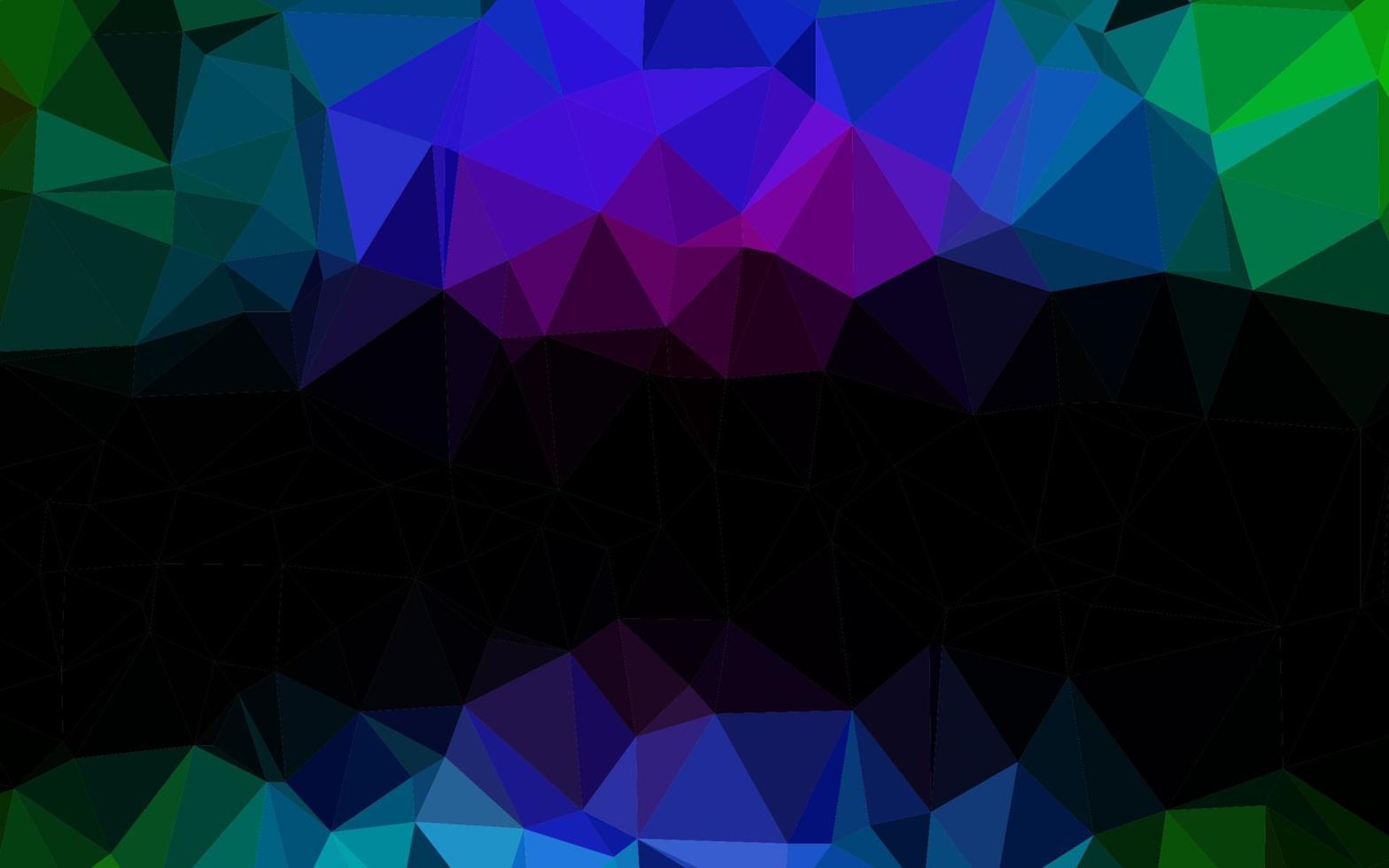 multicolore foncé, motif triangulaire brillant de vecteur arc-en-ciel.