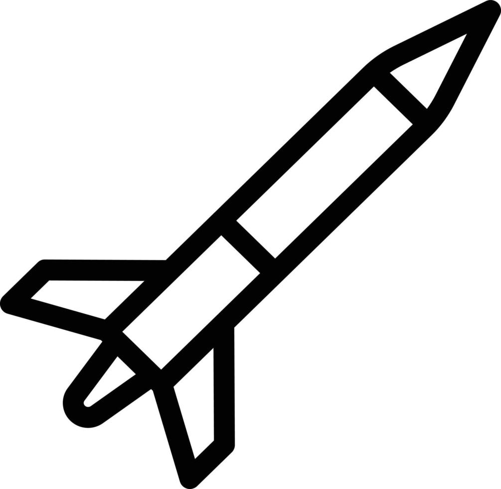 illustration vectorielle de missile sur un fond. symboles de qualité premium. icônes vectorielles pour le concept et la conception graphique. vecteur