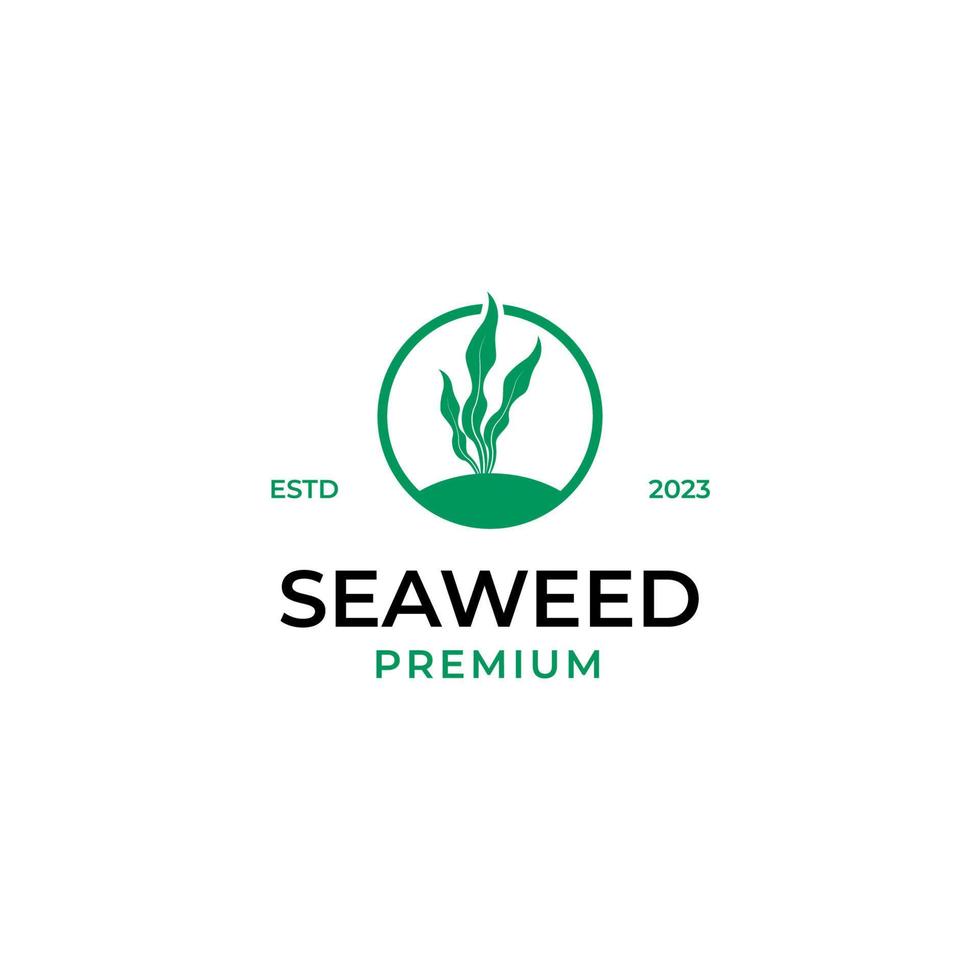 plat algue logo conception concept vecteur illustration idée