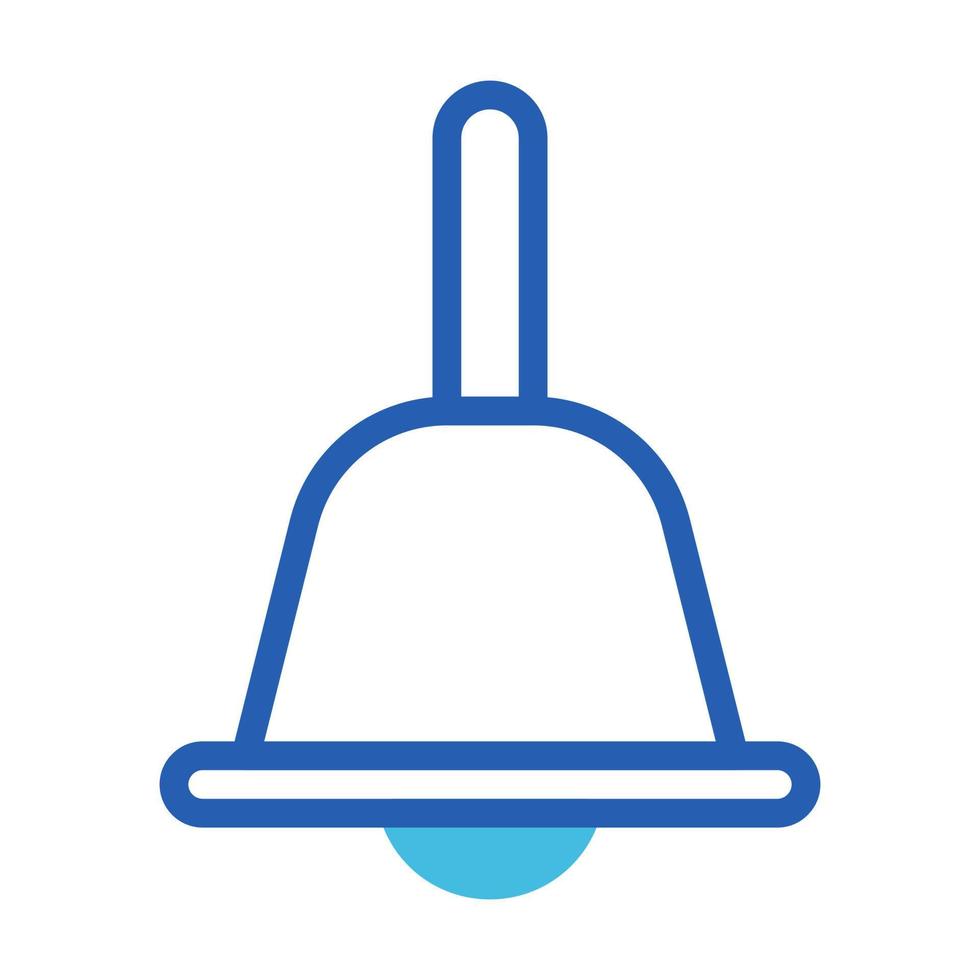 cloche icône bichromie bleu style Pâques illustration vecteur élément et symbole parfait.