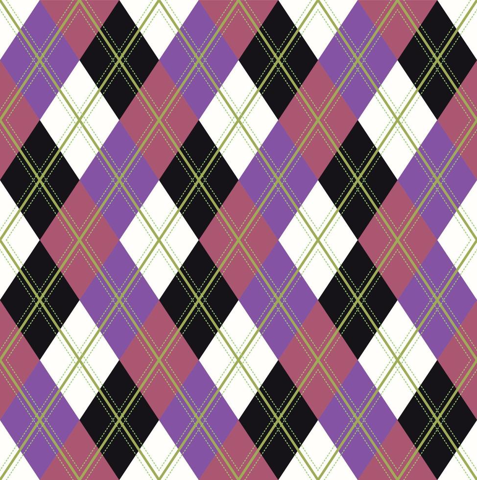 vecteur de motif argyle, géométrique, arrière-plan, tricot classique, plaid