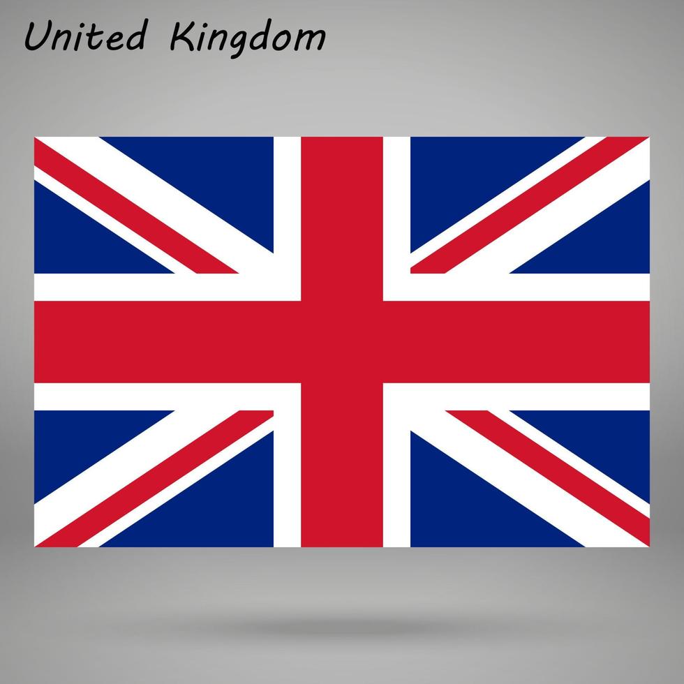 uni Royaume Facile drapeau isolé . vecteur illustration