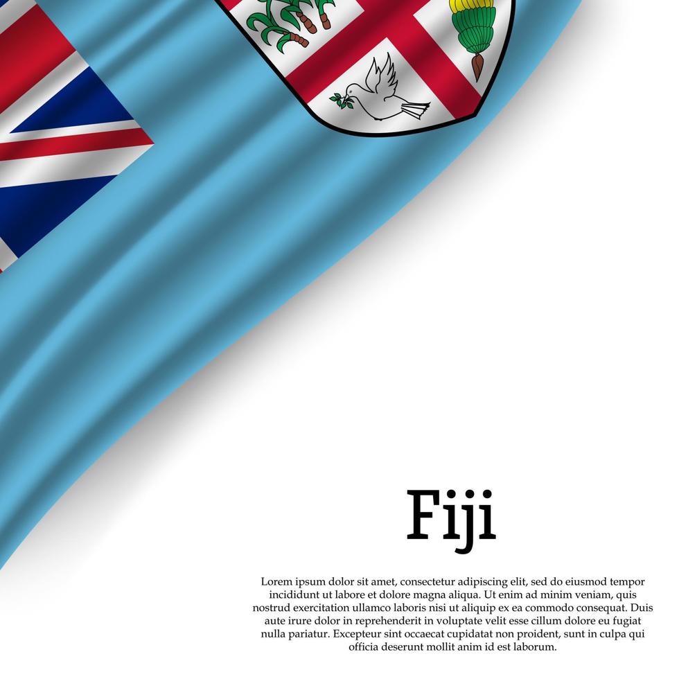 agitant drapeau de fij vecteur