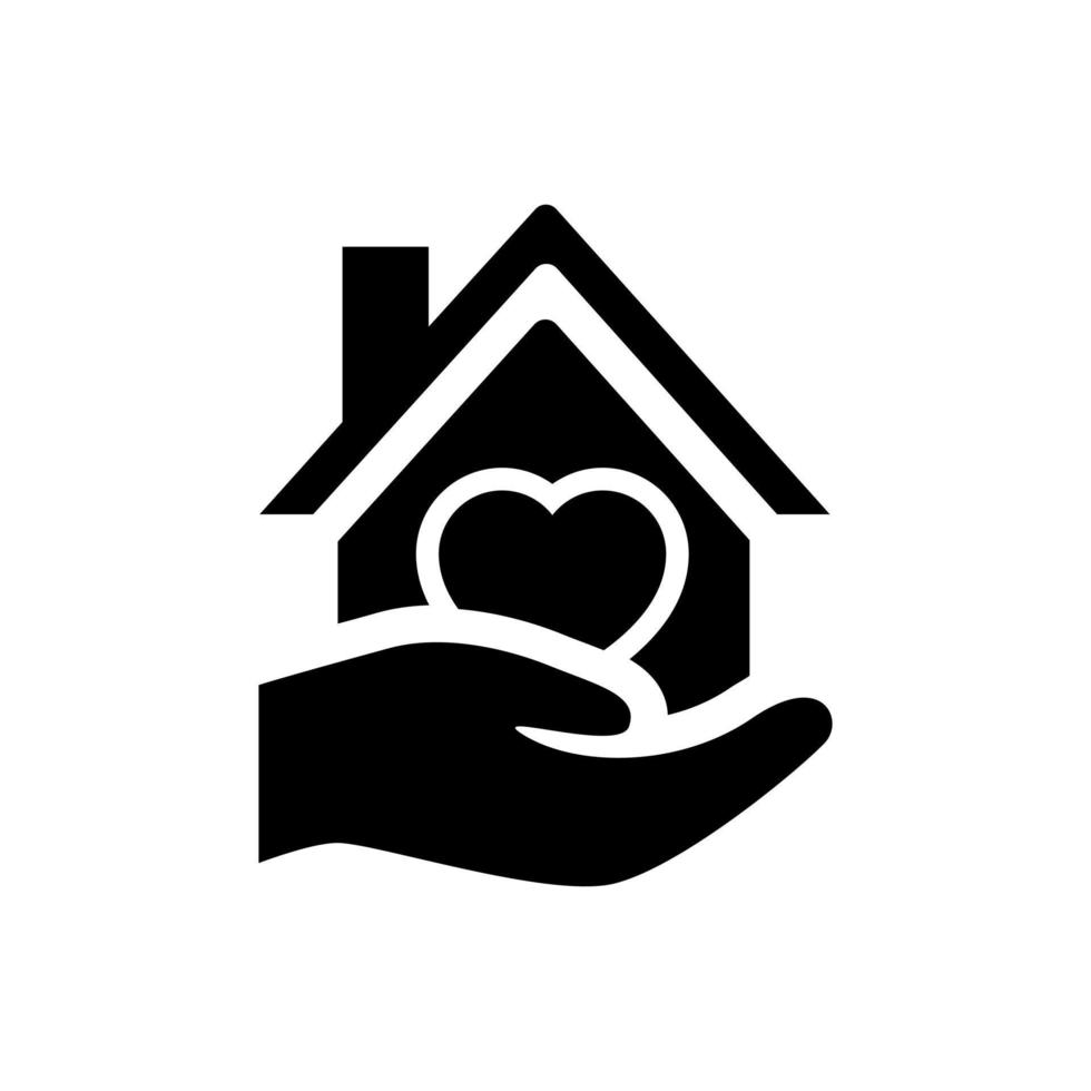 cœur avec Accueil vecteur icône ensemble. maison avec cœur illustration signe collection. bien-aimée Accueil symbole.