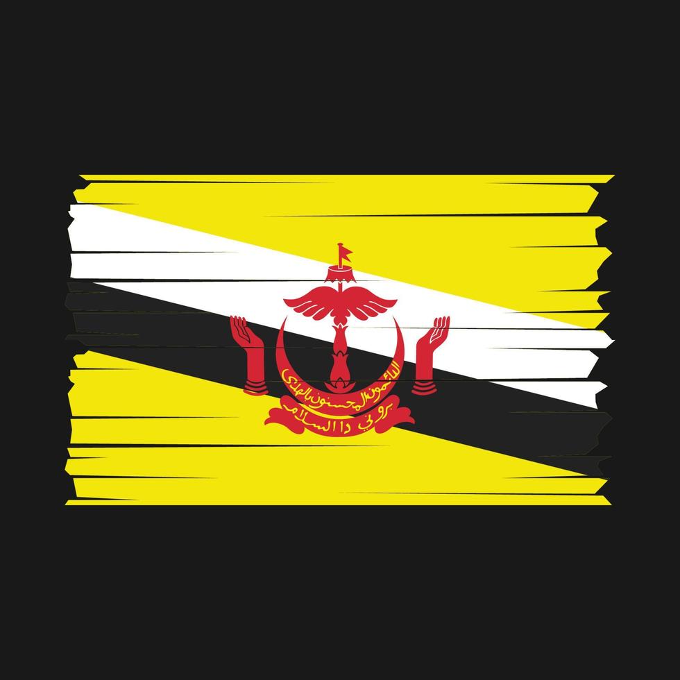 vecteur de drapeau brunei