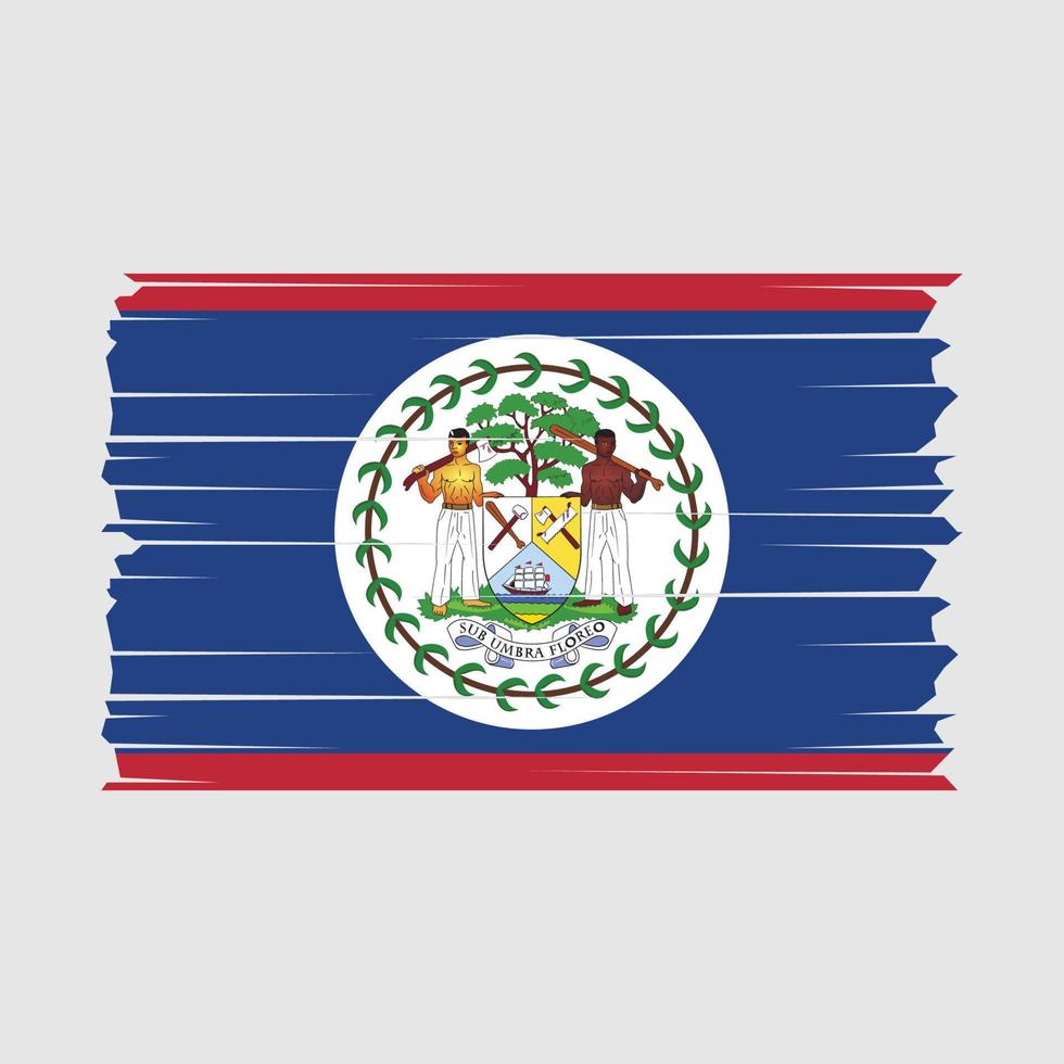 vecteur de drapeau de belize