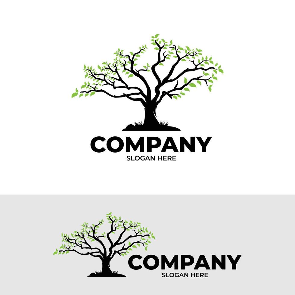 inspiration de conception de modèle de logo d'arbre vecteur