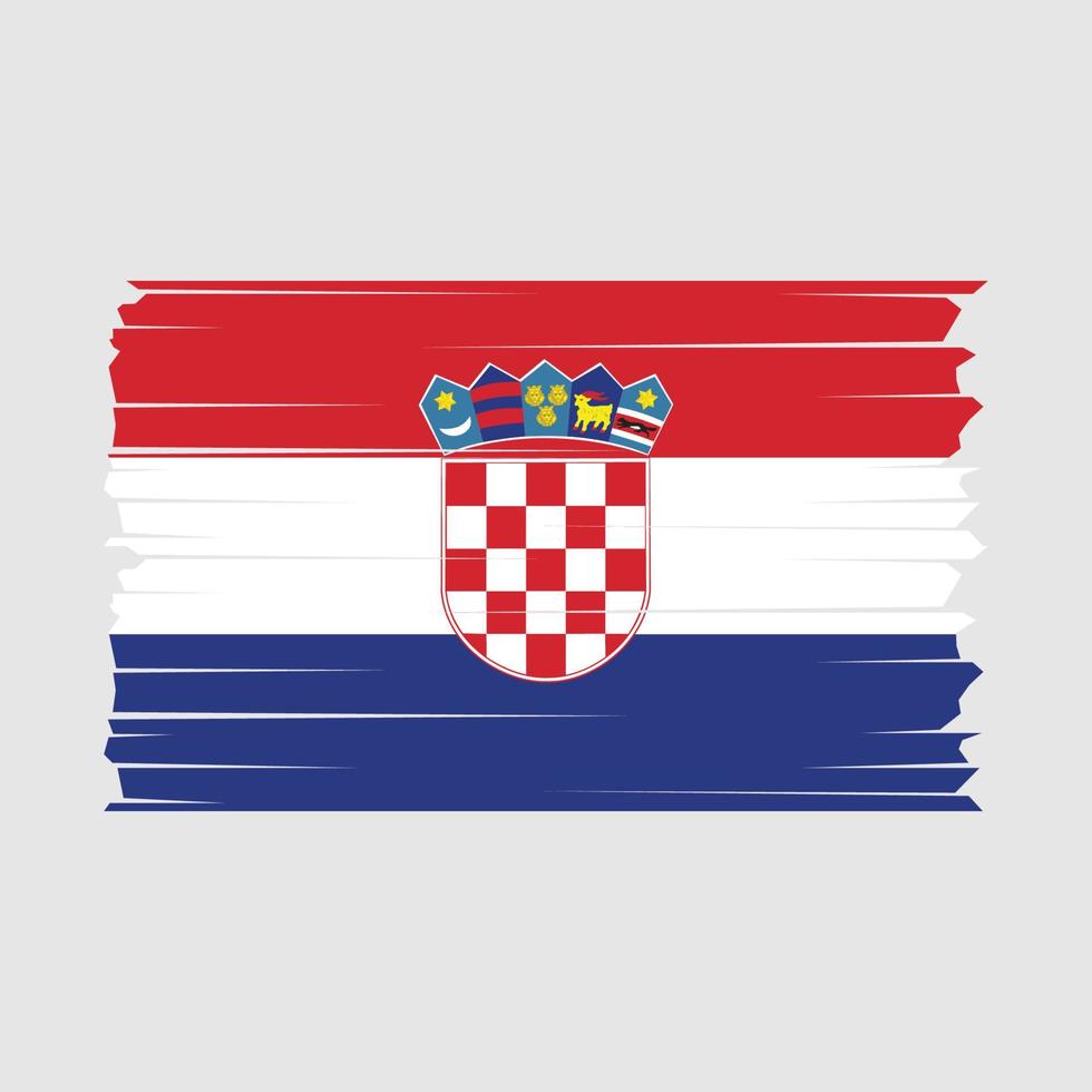 vecteur de drapeau croatie