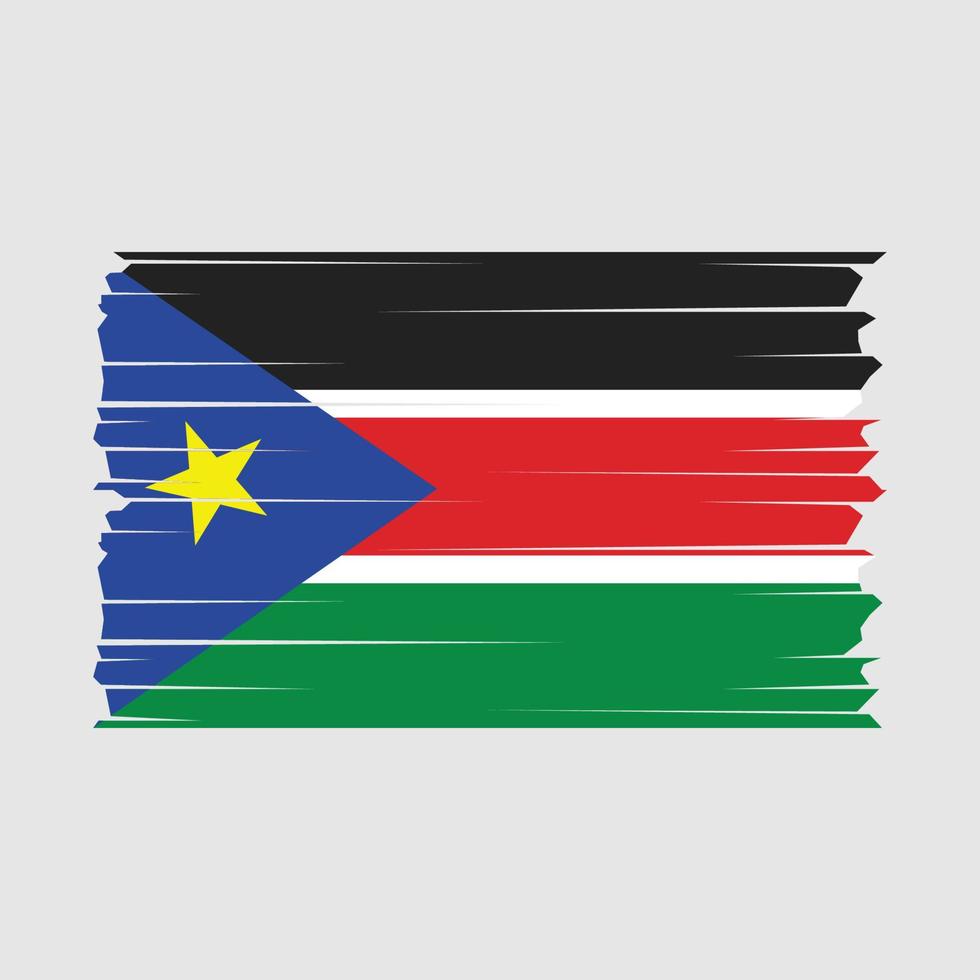 vecteur de drapeau du soudan du sud