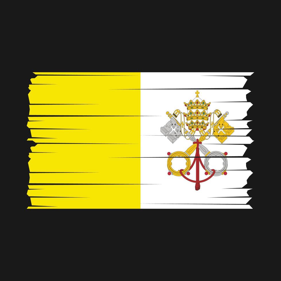 vecteur de drapeau du vatican